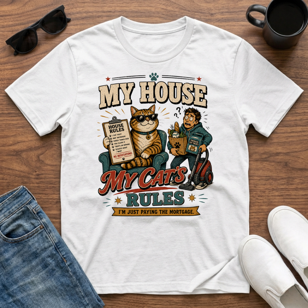 My House My Cat's Rules T-Shirt