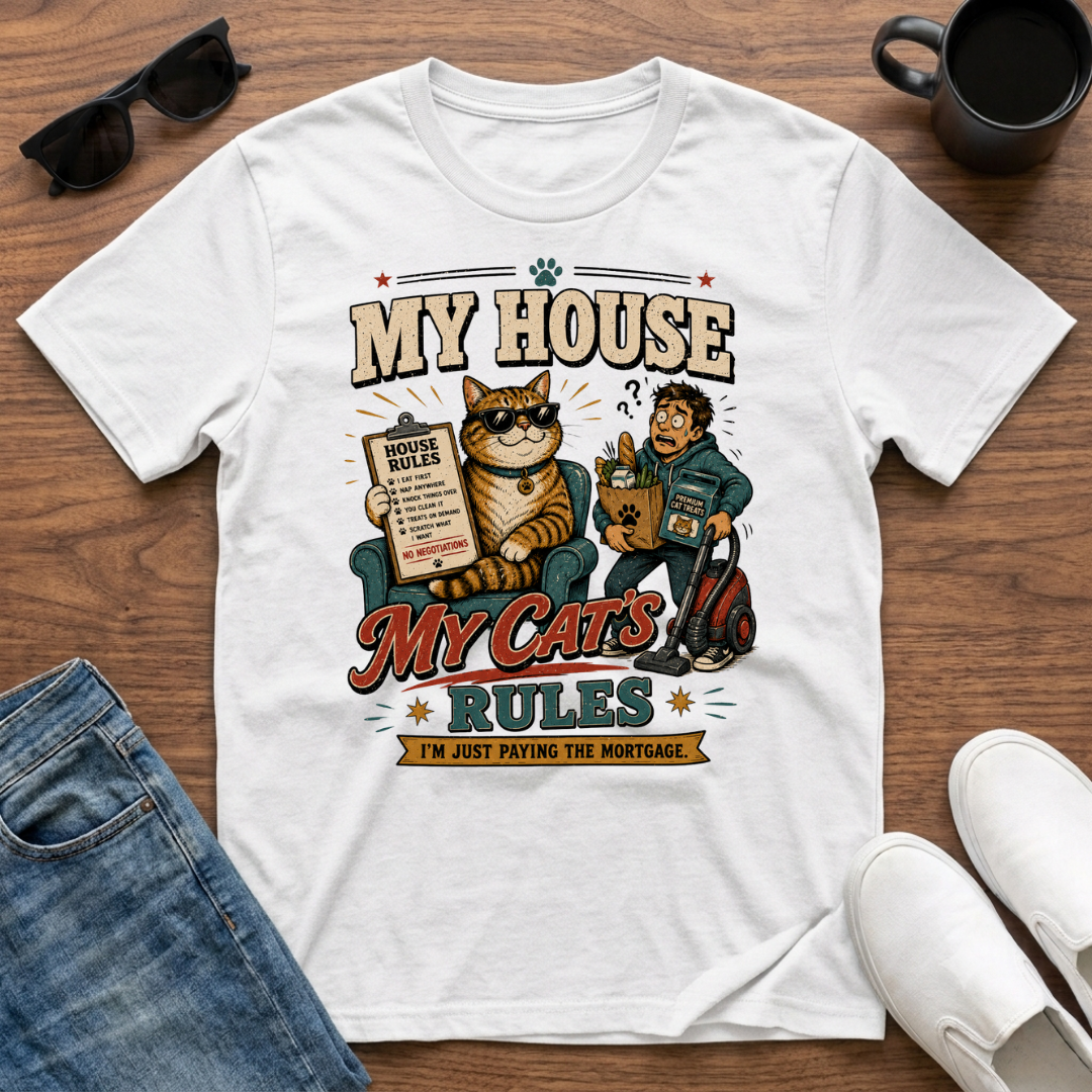 My House My Cat's Rules T-Shirt