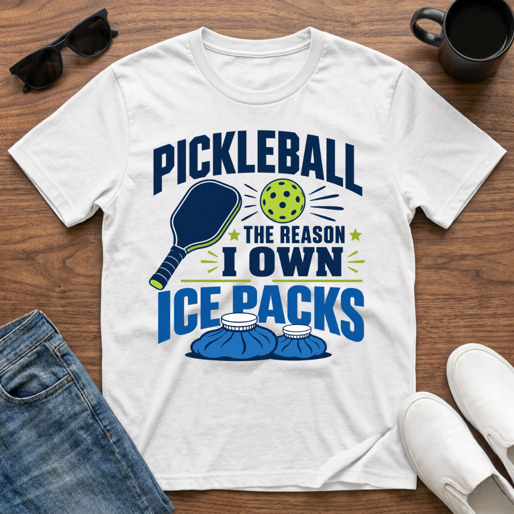 Pickleball the Reason I Own Ice Packs T-Shirt